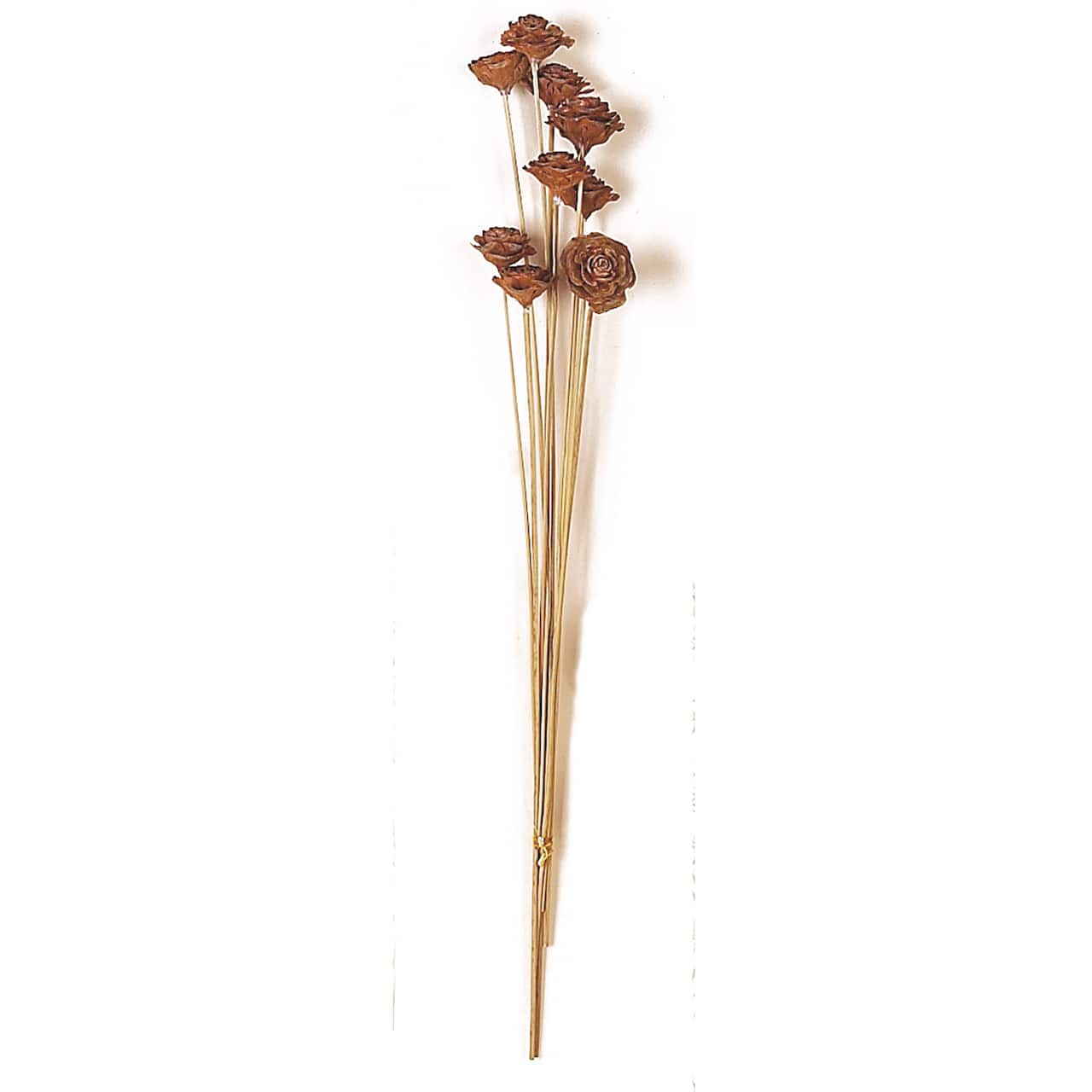 17" Natural Botanical Cedar Mini Roses Bunch, 4ct.